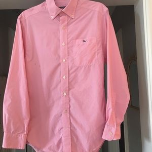 Vineyard Vines Pink/white gingham button down